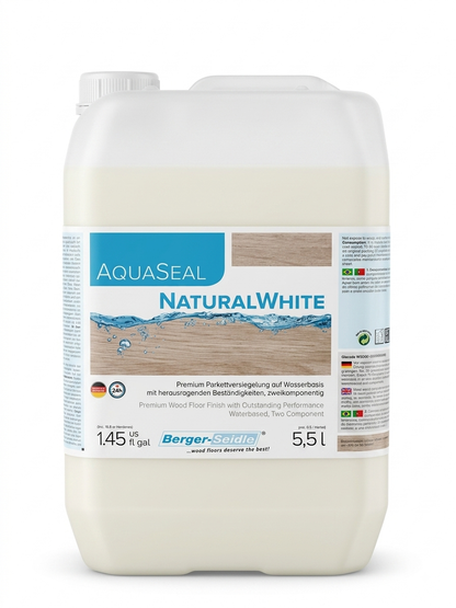 Berger-Seidle Natural White Waterborne Wood Floor Finish – 1.45 Gallon