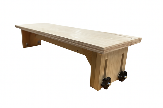 Minnesota-Made Adjustable Stair Tread Extender for Hardwood Floor Edgers